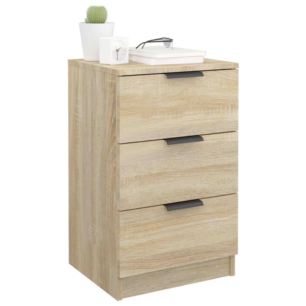 Sonoma Oak Bedside Cabinet 40x36x65 cm - Stylish Bedroom Storage