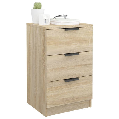 Sonoma Oak Bedside Cabinet 40x36x65 cm - Stylish Bedroom Storage