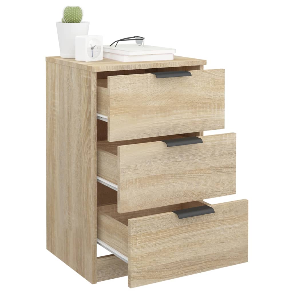 Sonoma Oak Bedside Cabinet 40x36x65 cm - Stylish Bedroom Storage