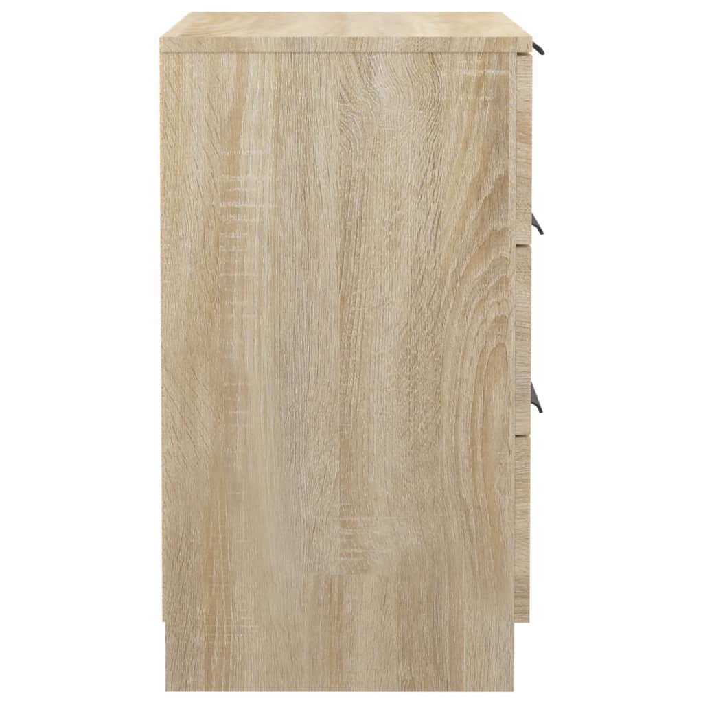 Sonoma Oak Bedside Cabinet 40x36x65 cm - Stylish Bedroom Storage