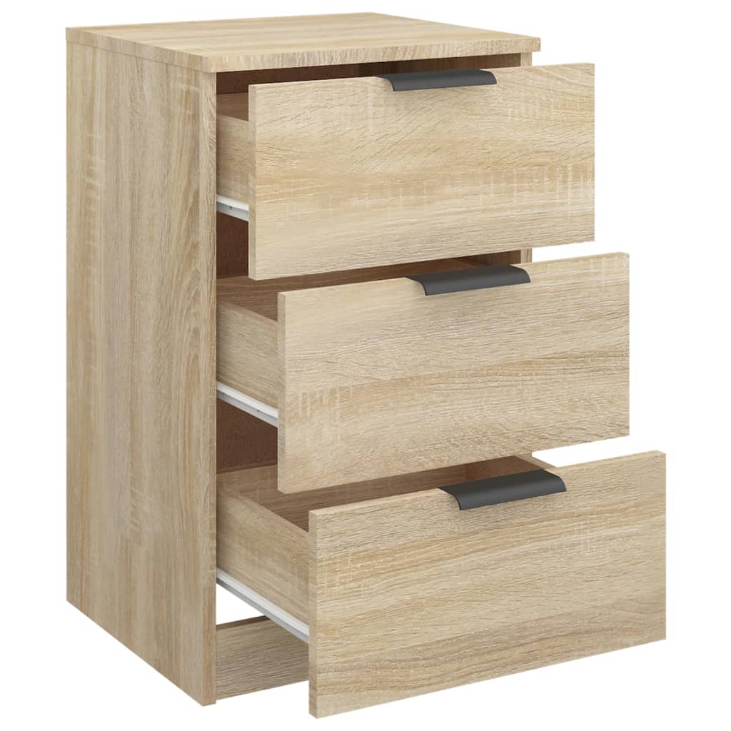 Sonoma Oak Bedside Cabinet 40x36x65 cm - Stylish Bedroom Storage