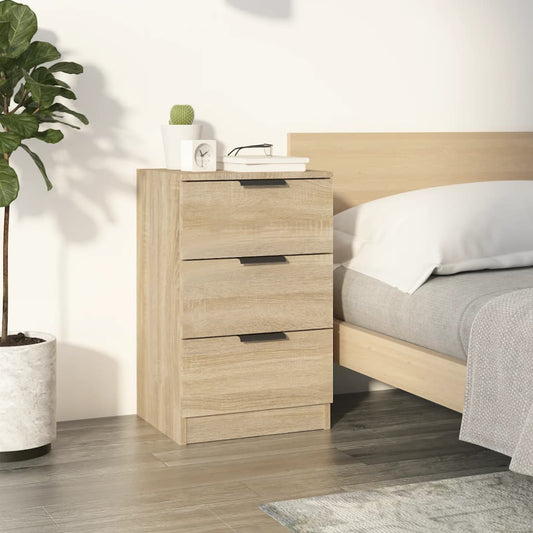Sonoma Oak Bedside Cabinet 40x36x65 cm - Stylish Bedroom Storage