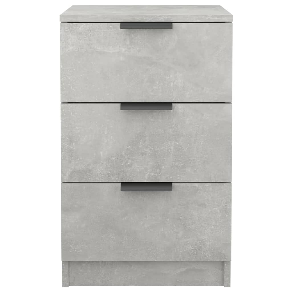 Concrete Grey Bedside Cabinet (40x36x65 cm) - Modern Style Storage