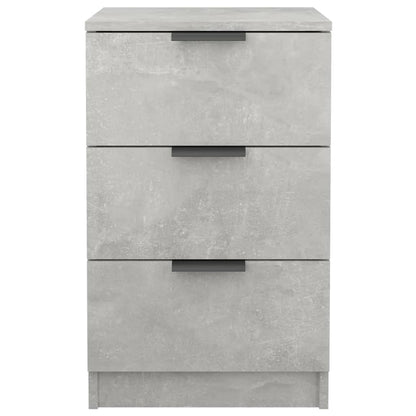 Concrete Grey Bedside Cabinet (40x36x65 cm) - Modern Style Storage