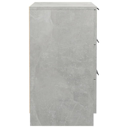 Concrete Grey Bedside Cabinets Set of 2 - 40x36x65 cm