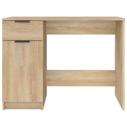 Compact Sonoma Oak Desk 100x50x75 cm - Engineered Wood Finish