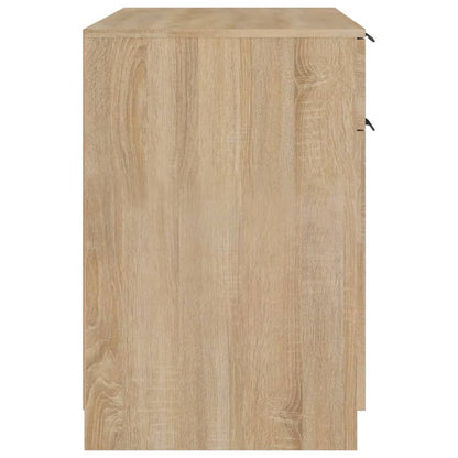 Compact Sonoma Oak Desk 100x50x75 cm - Engineered Wood Finish