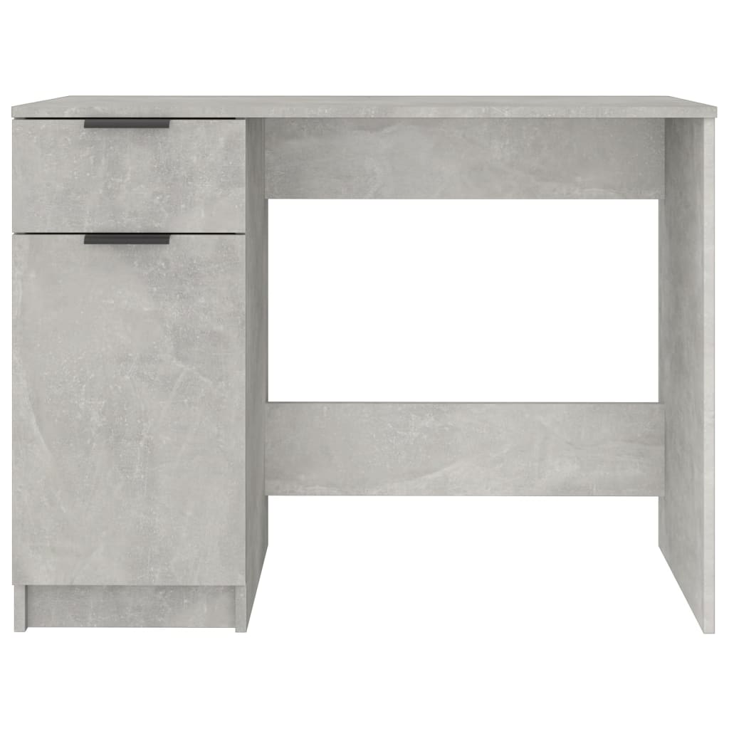 Concrete Grey Engineered Wood Desk - 100x50x75 cm