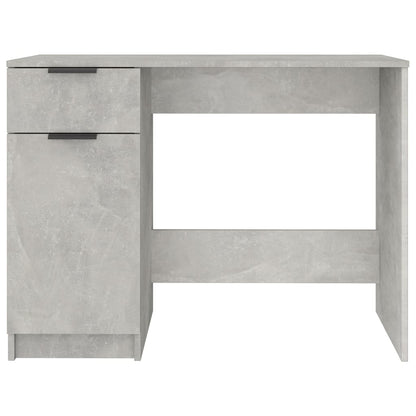Concrete Grey Engineered Wood Desk - 100x50x75 cm