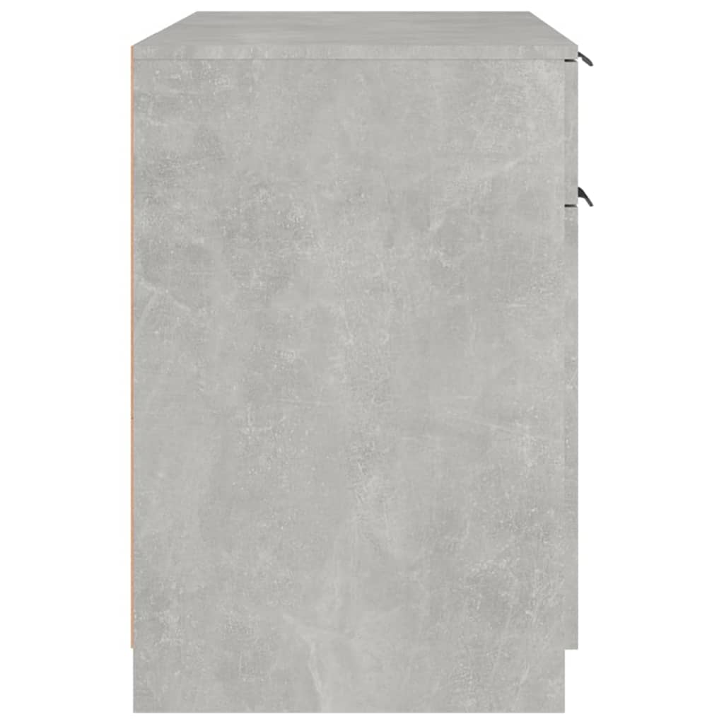 Concrete Grey Engineered Wood Desk - 100x50x75 cm