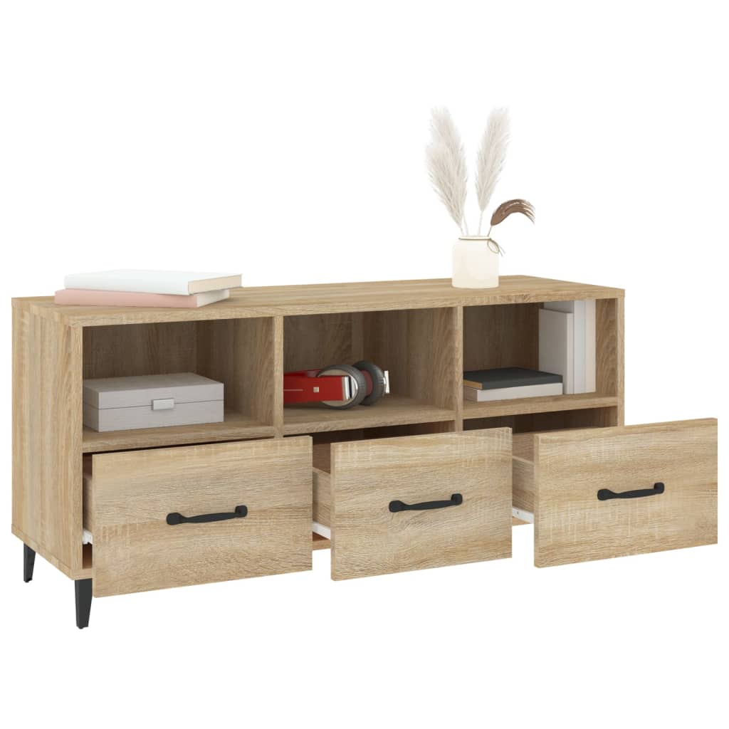 TV Cabinet Sonoma Oak 102x35x50 cm Engineered Wood
