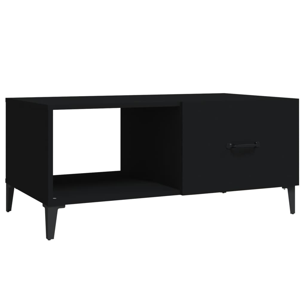 Coffee Table Black 90x50x40 cm Engineered Wood