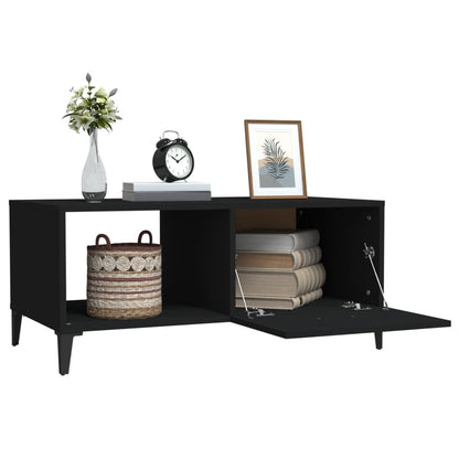 Coffee Table Black 90x50x40 cm Engineered Wood