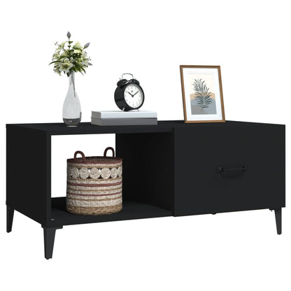 Coffee Table Black 90x50x40 cm Engineered Wood