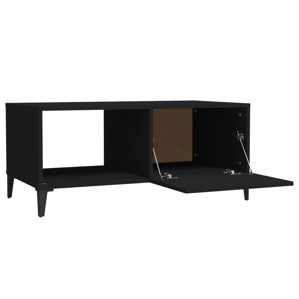 Coffee Table Black 90x50x40 cm Engineered Wood