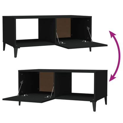 Coffee Table Black 90x50x40 cm Engineered Wood