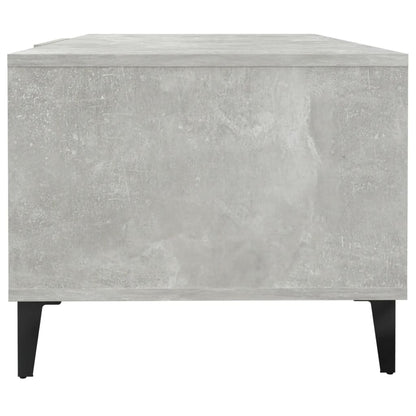 Coffee Table Concrete Grey 102x50x40 cm Engineered Wood
