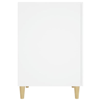 White Engineered Wood Desk 140x50x75 cm - Sleek & Modern Design
