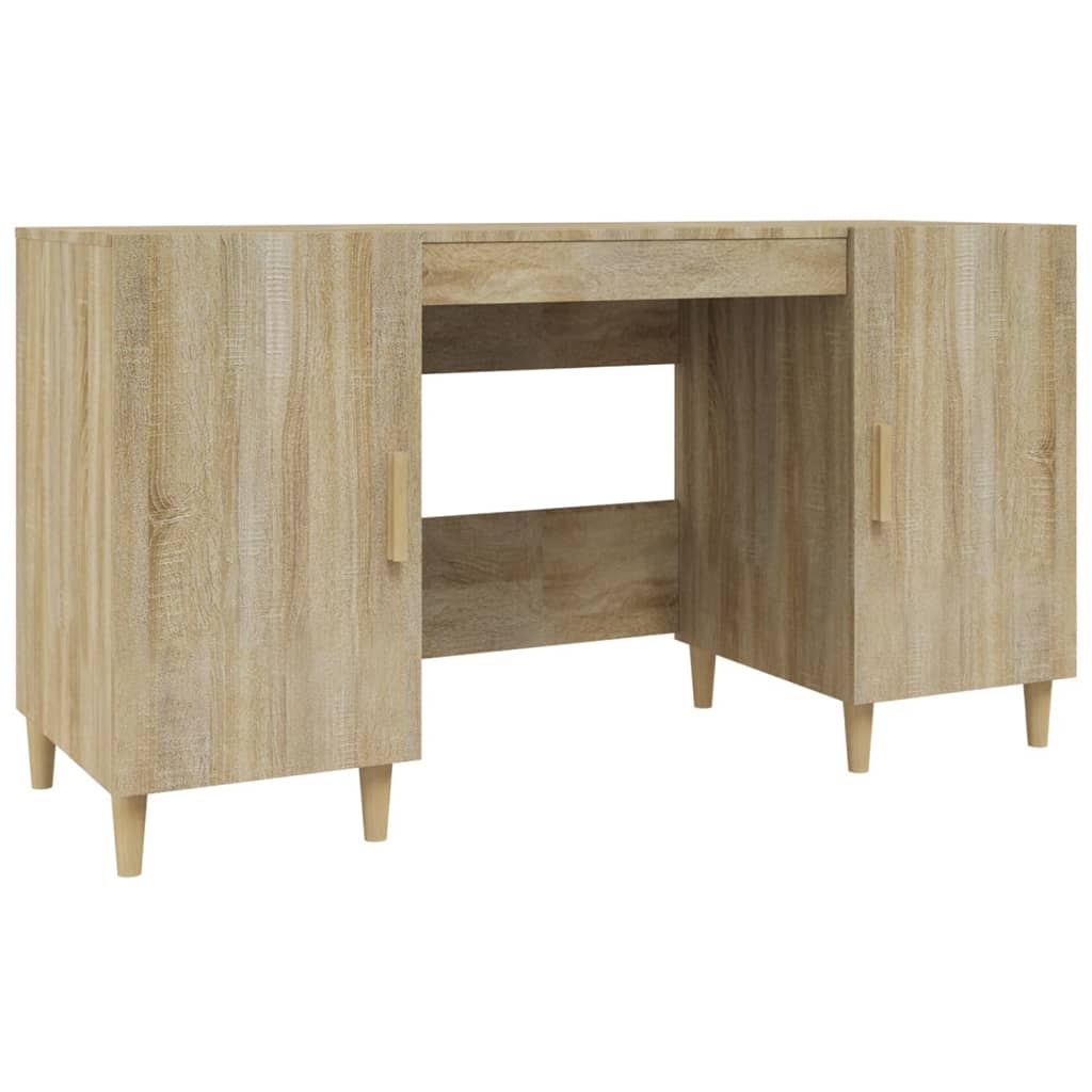 Sonoma Oak Engineered Wood Desk 140x50x75 cm - Stylish & Durable