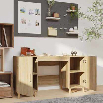 Sonoma Oak Engineered Wood Desk 140x50x75 cm - Stylish & Durable