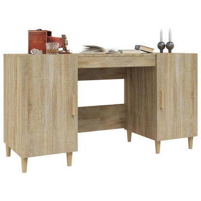 Sonoma Oak Engineered Wood Desk 140x50x75 cm - Stylish & Durable