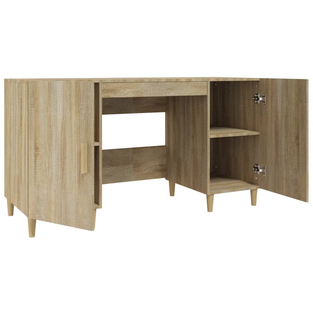 Sonoma Oak Engineered Wood Desk 140x50x75 cm - Stylish & Durable