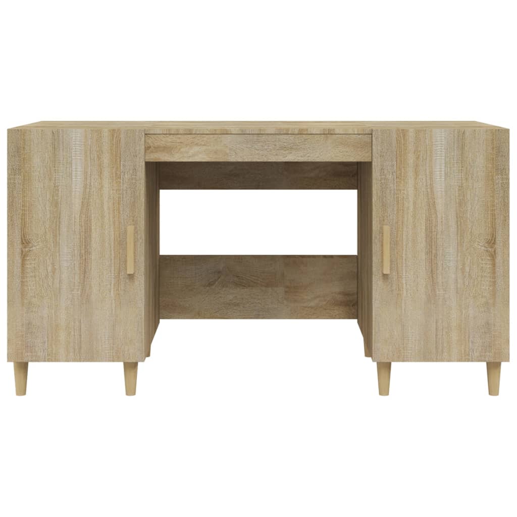 Sonoma Oak Engineered Wood Desk 140x50x75 cm - Stylish & Durable
