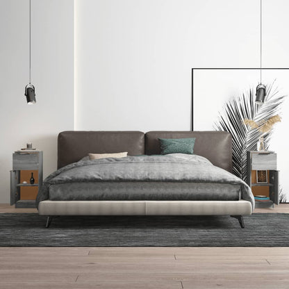 Sideboards 2 pcs Grey Sonoma 30x30x70 cm Engineered Wood