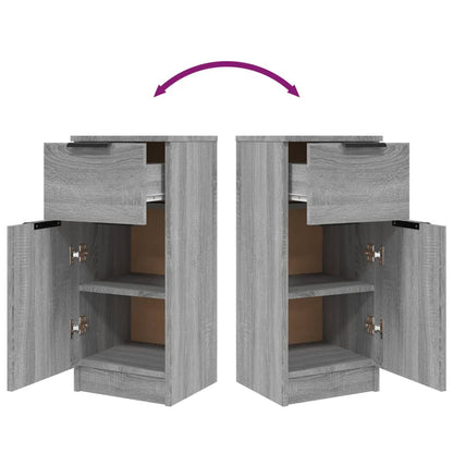 Sideboards 2 pcs Grey Sonoma 30x30x70 cm Engineered Wood