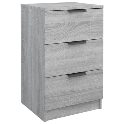 Grey Sonoma Bedside Cabinet, 40x36x65 cm - Stylish & Compact Storage