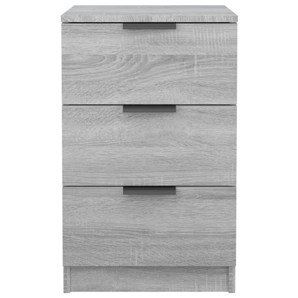 Grey Sonoma Bedside Cabinet, 40x36x65 cm - Stylish & Compact Storage