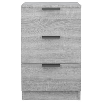 Grey Sonoma Bedside Cabinet, 40x36x65 cm - Stylish & Compact Storage
