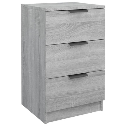 Grey Sonoma Bedside Cabinets Set of 2 - 40x36x65 cm