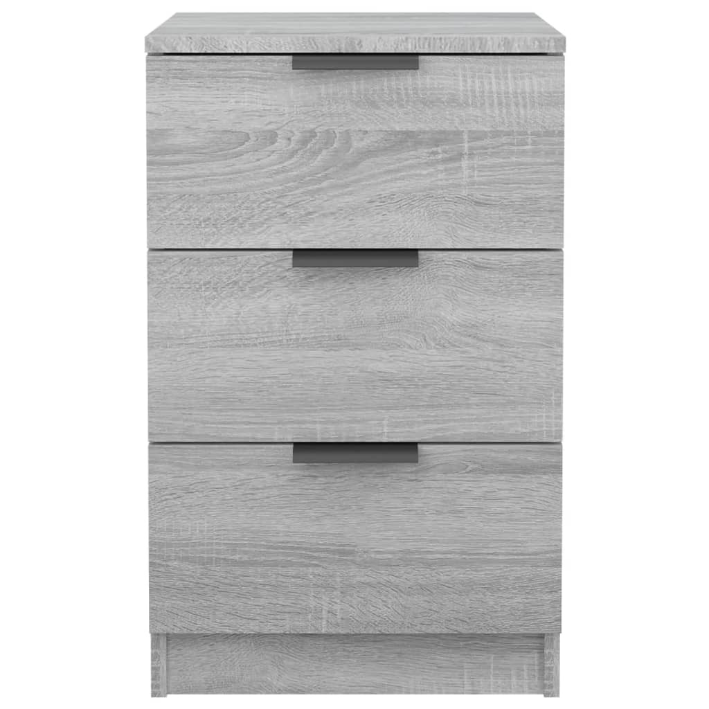 Grey Sonoma Bedside Cabinets Set of 2 - 40x36x65 cm