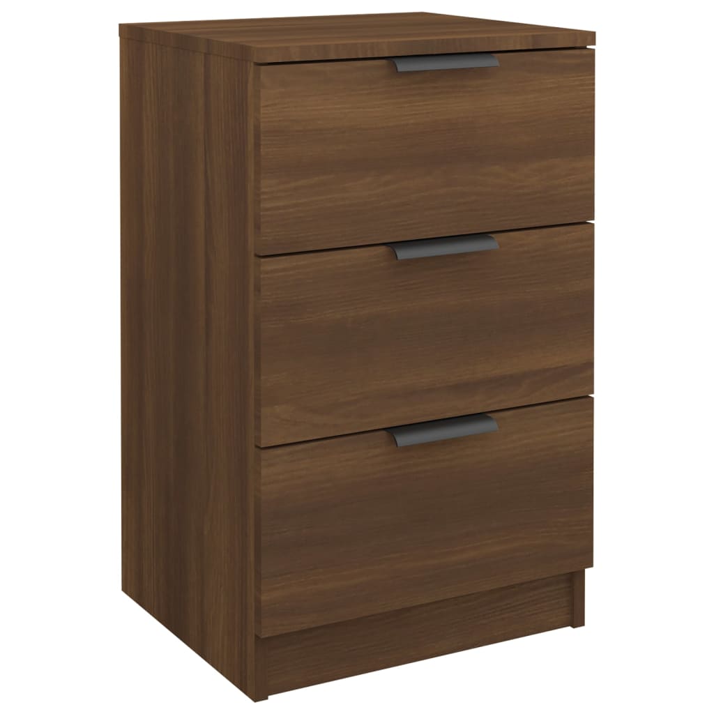 Brown Oak Bedside Cabinet, 40x36x65 cm - Stylish Bedroom Storage