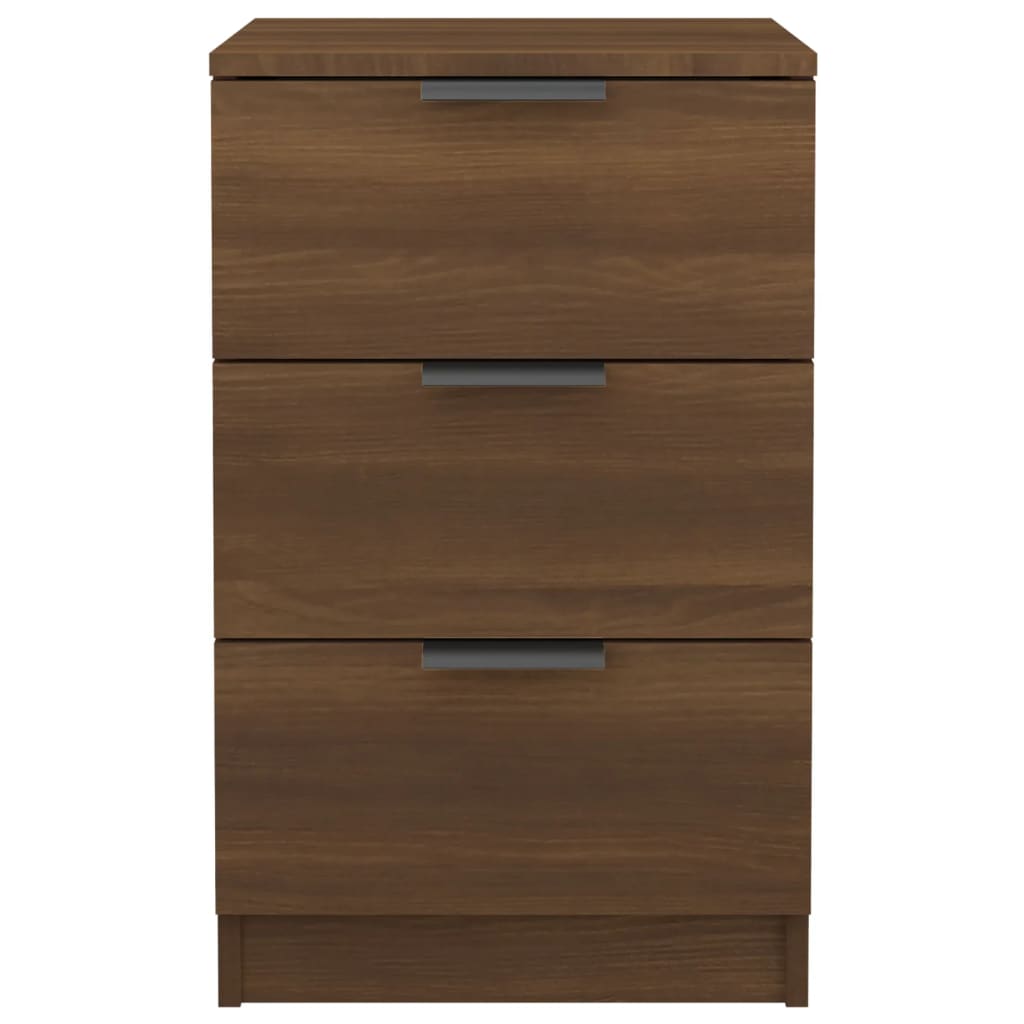Brown Oak Bedside Cabinet, 40x36x65 cm - Stylish Bedroom Storage