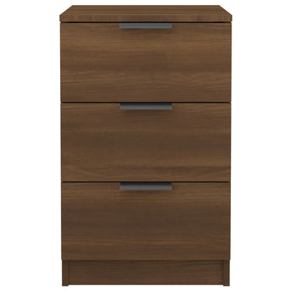 Brown Oak Bedside Cabinet, 40x36x65 cm - Stylish Bedroom Storage