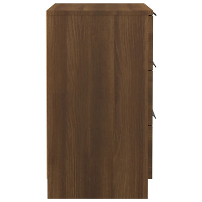 Brown Oak Bedside Cabinet, 40x36x65 cm - Stylish Bedroom Storage