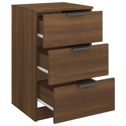 Brown Oak Bedside Cabinet, 40x36x65 cm - Stylish Bedroom Storage