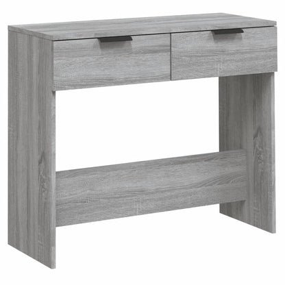 Grey Sonoma Console Table – Engineered Wood, 90x36x75 cm