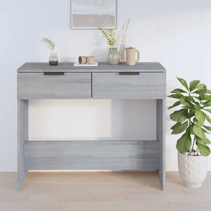Grey Sonoma Console Table – Engineered Wood, 90x36x75 cm