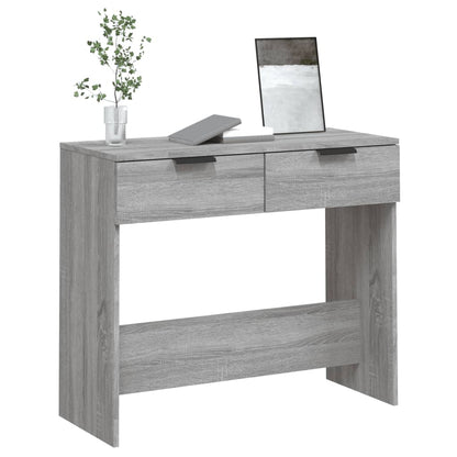 Grey Sonoma Console Table – Engineered Wood, 90x36x75 cm