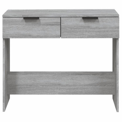 Grey Sonoma Console Table – Engineered Wood, 90x36x75 cm