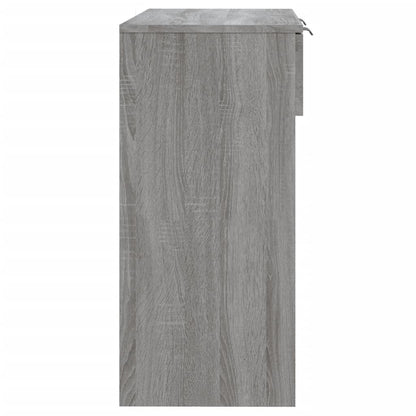 Grey Sonoma Console Table – Engineered Wood, 90x36x75 cm