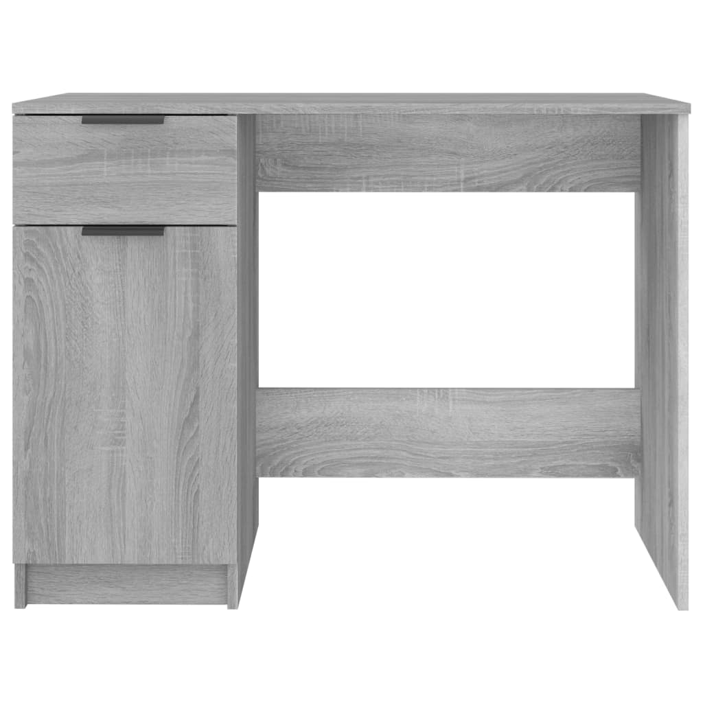 Grey Sonoma Engineered Wood Desk 100x50x75 cm - Stylish & Durable