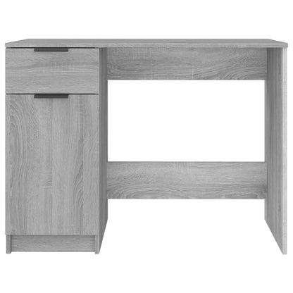 Grey Sonoma Engineered Wood Desk 100x50x75 cm - Stylish & Durable