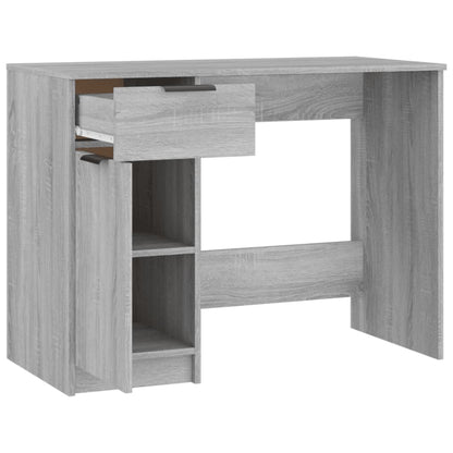 Grey Sonoma Engineered Wood Desk 100x50x75 cm - Stylish & Durable