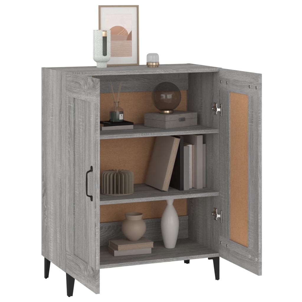 Sideboard Grey Sonoma 69.5x34x90 cm Engineered Wood