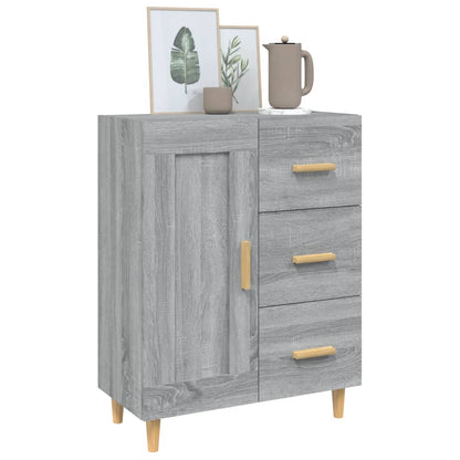 Sideboard Grey Sonoma 69.5x34x90 cm Engineered Wood