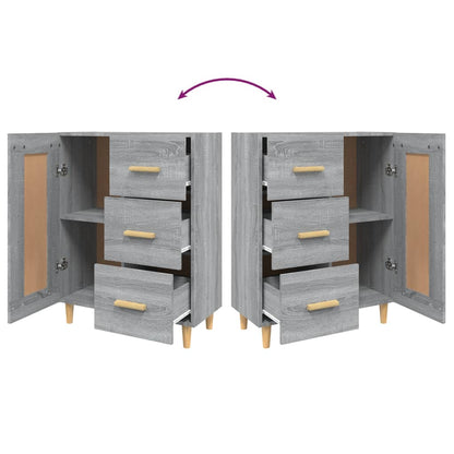 Sideboard Grey Sonoma 69.5x34x90 cm Engineered Wood